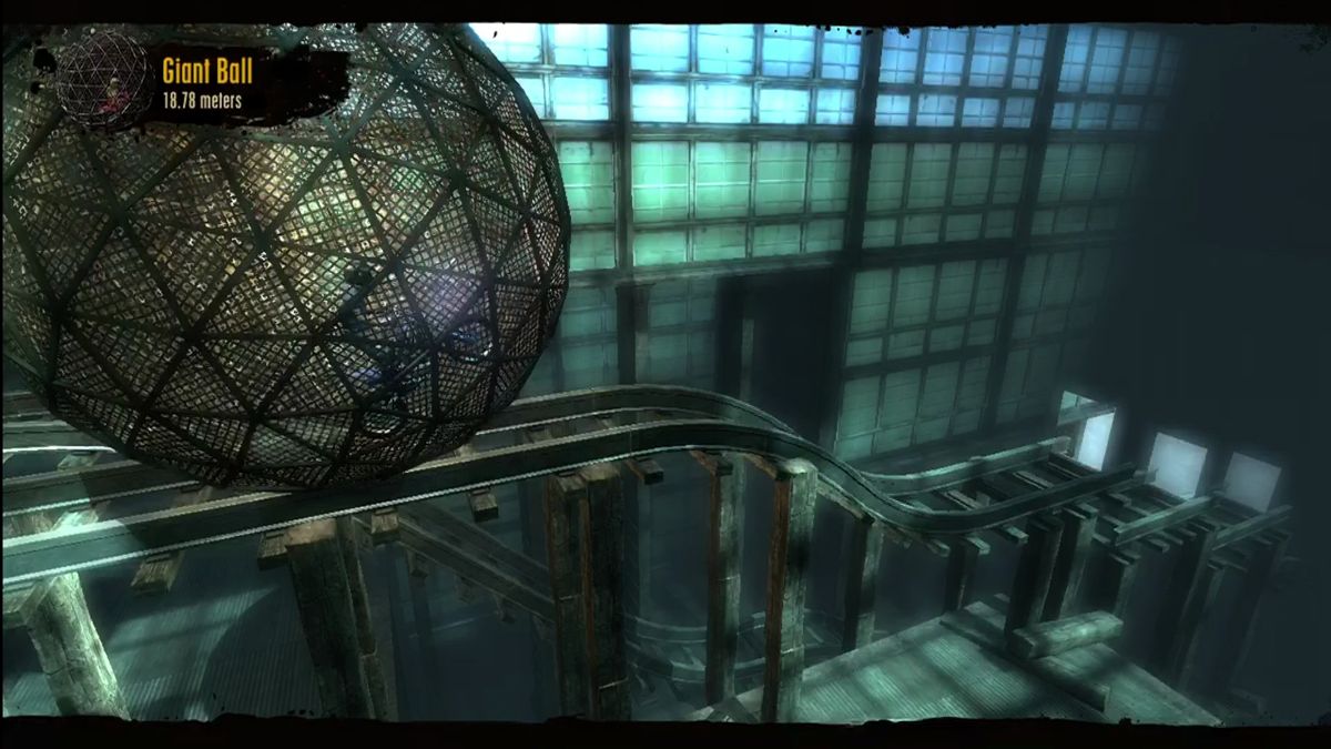 Trials HD (Xbox 360) screenshot: What stunt cycle game would be complete without an absurdly large steel ball?