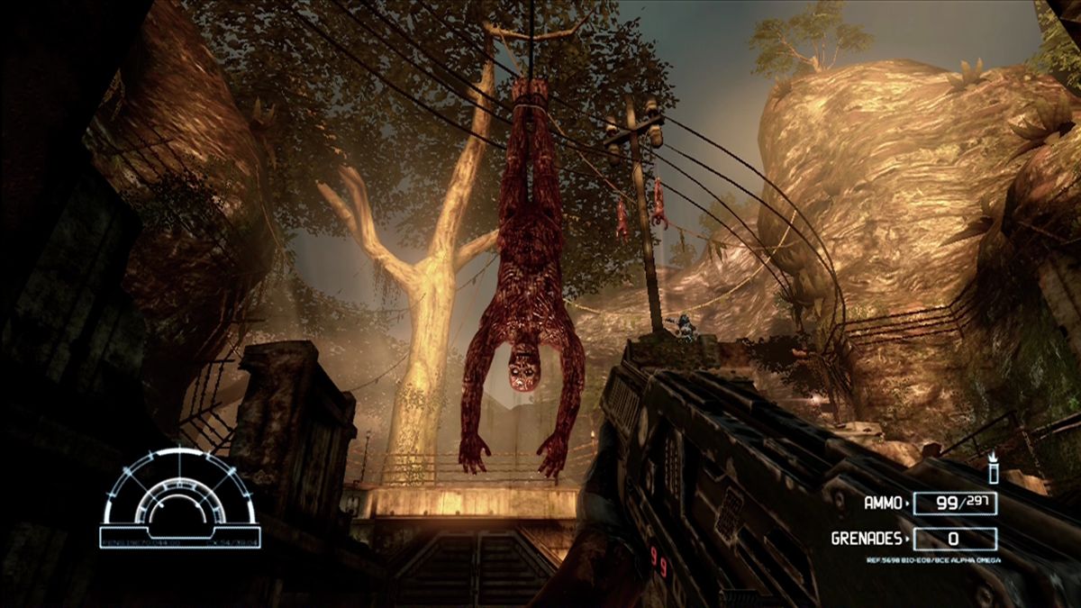 Aliens vs Predator (Xbox 360) screenshot: Oh right, there's Predators too.