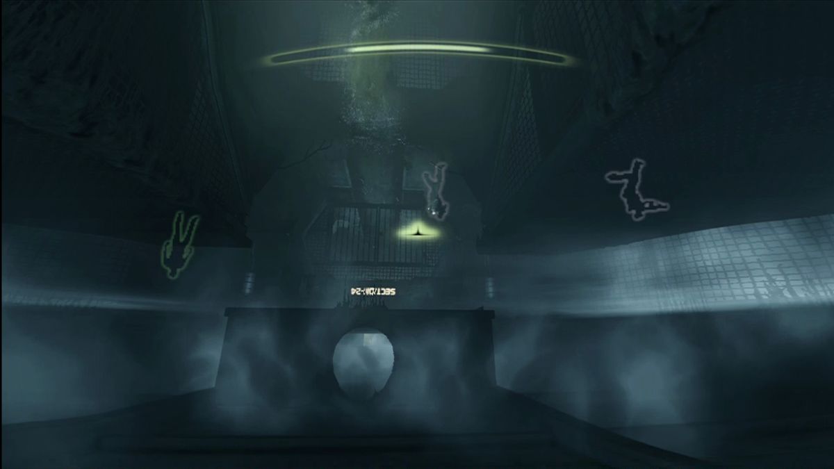 Aliens vs Predator (Xbox 360) screenshot: Much of the Alien game involves separating Marines for easy kills.