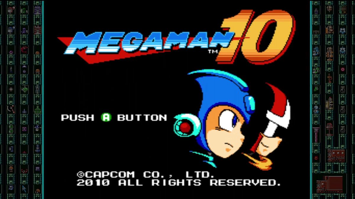 Mega Man 10 (Xbox 360) screenshot: Title screen.