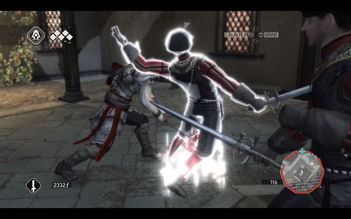 Assassin's Creed II (Windows) screenshot: I guess that hurt...