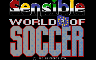 Sensible World of Soccer: European Championship Edition (DOS) screenshot: Title screen