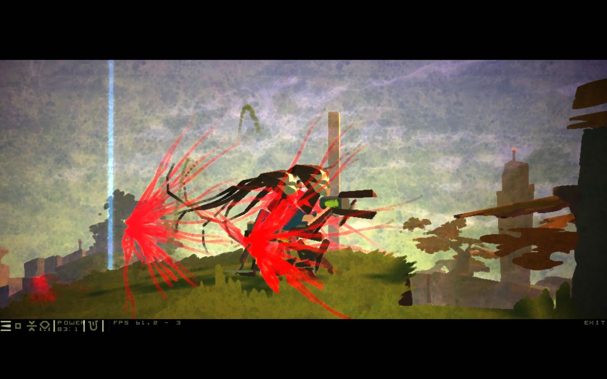 Love (Windows) screenshot: Shooting two enemies at once