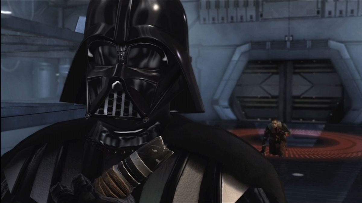 Star Wars: The Force Unleashed (Xbox 360) screenshot: Vader sends his apprentice to prove himself by killing fugitive Jedi masters.