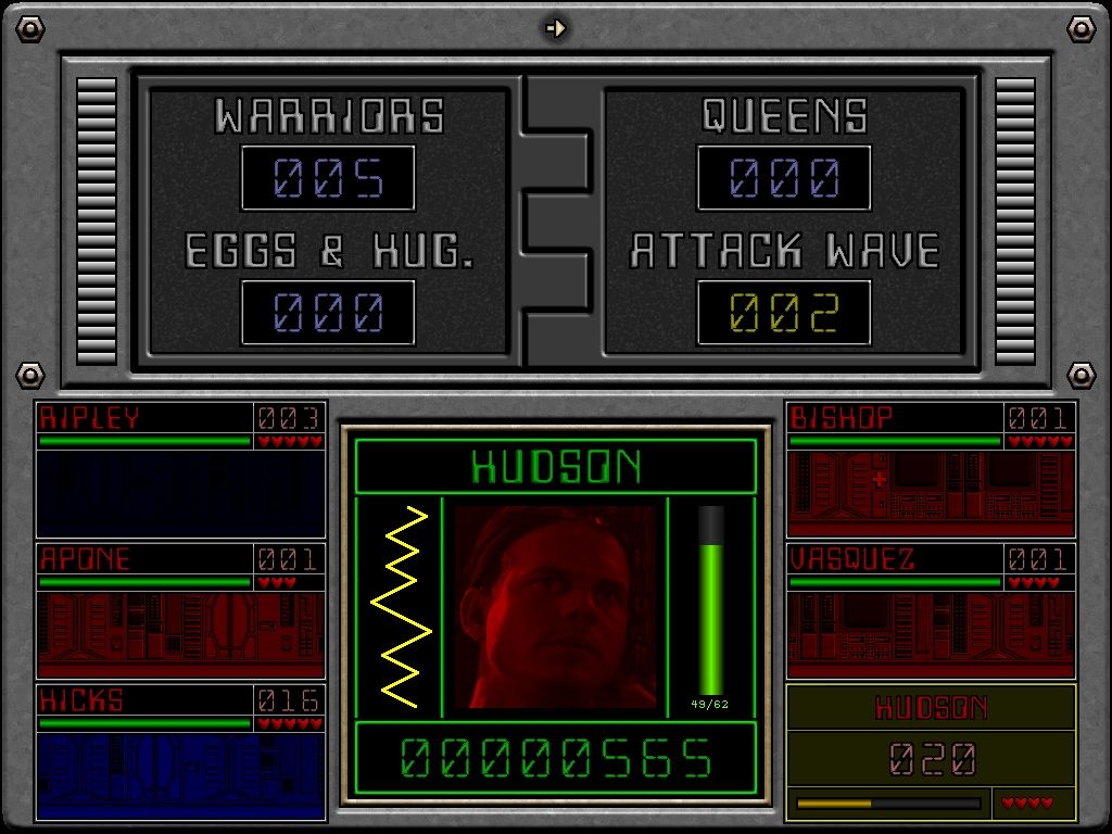 LV-426 (Windows) screenshot: New waves are generated over time.
