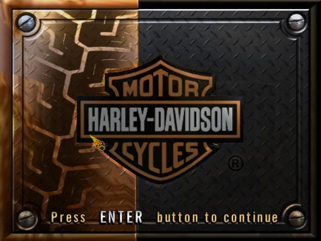 Harley-Davidson: Race to the Rally (Windows) screenshot: Title screen