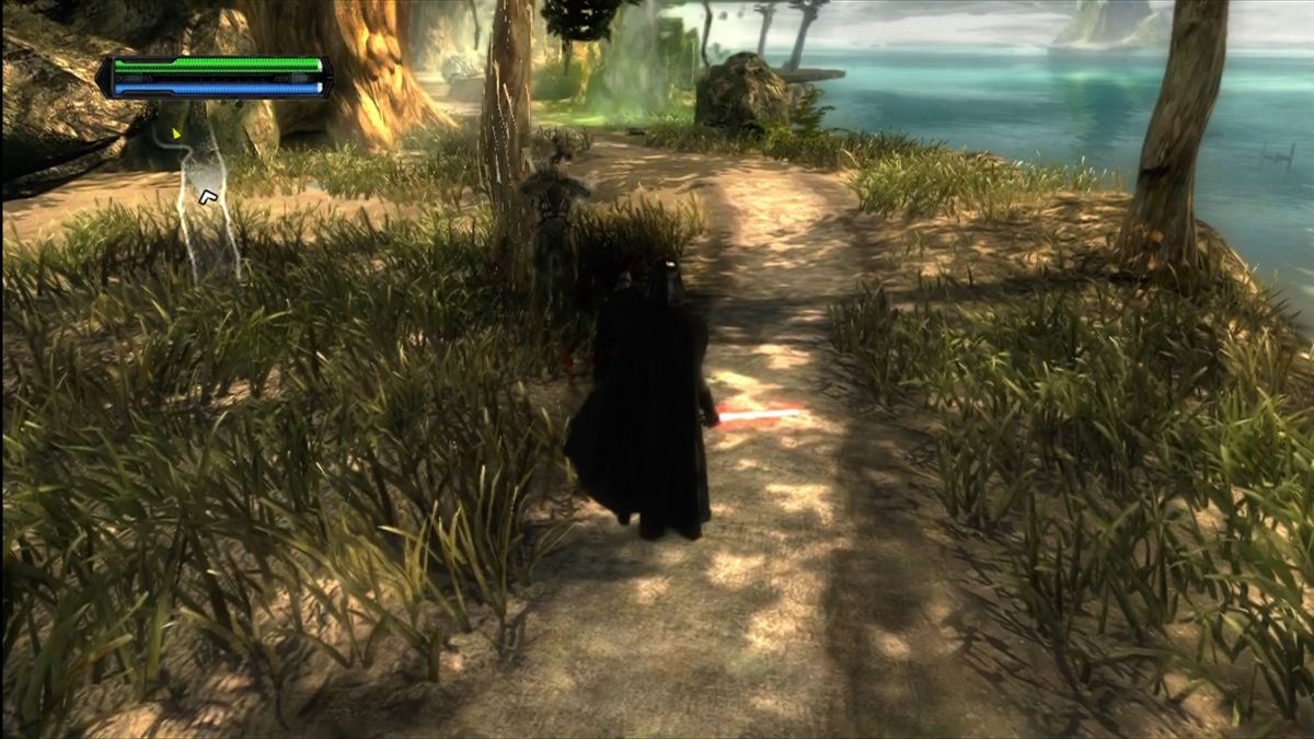 Star Wars: The Force Unleashed (Xbox 360) screenshot: I find your lack of pants disturbing.
