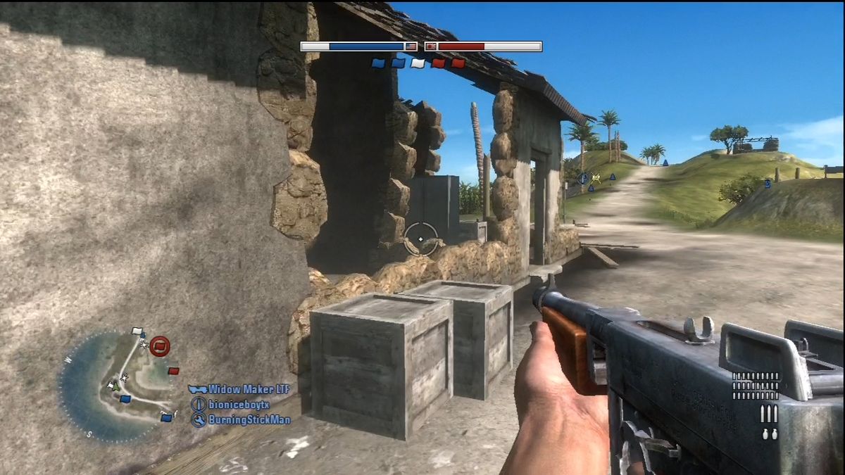 Battlefield 1943 (Xbox 360) screenshot: 1943 uses the destruction engine from Bad Company.
