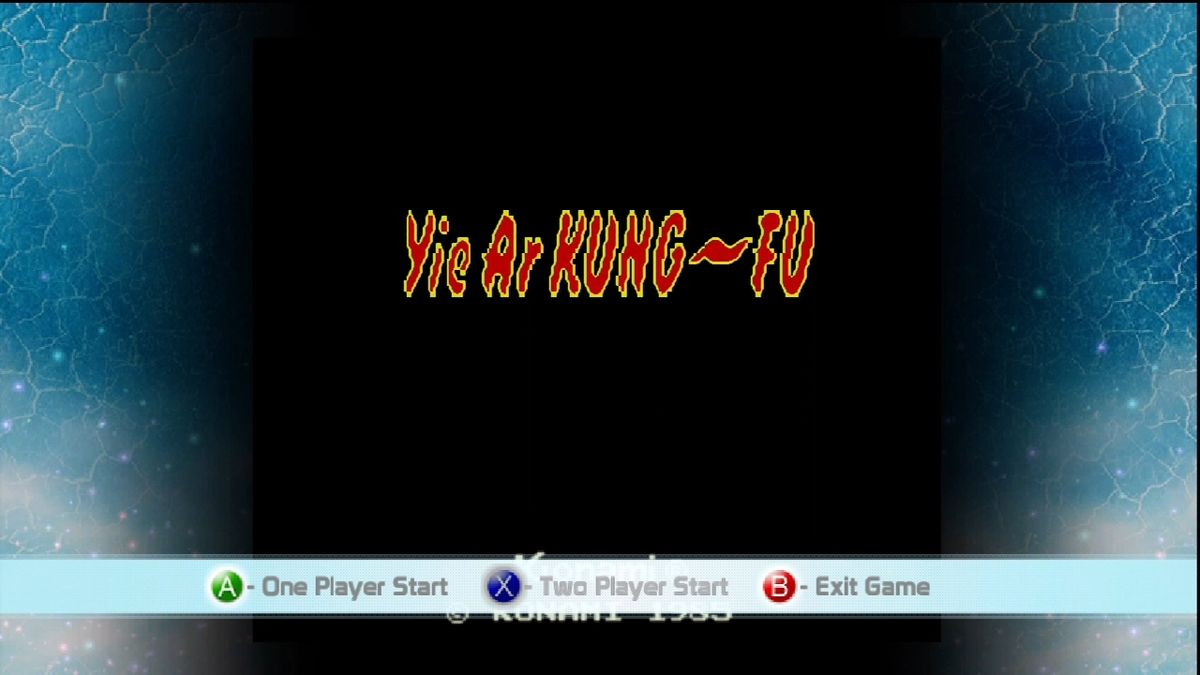 Yie Ar Kung-Fu (Xbox 360) screenshot: Title screen.