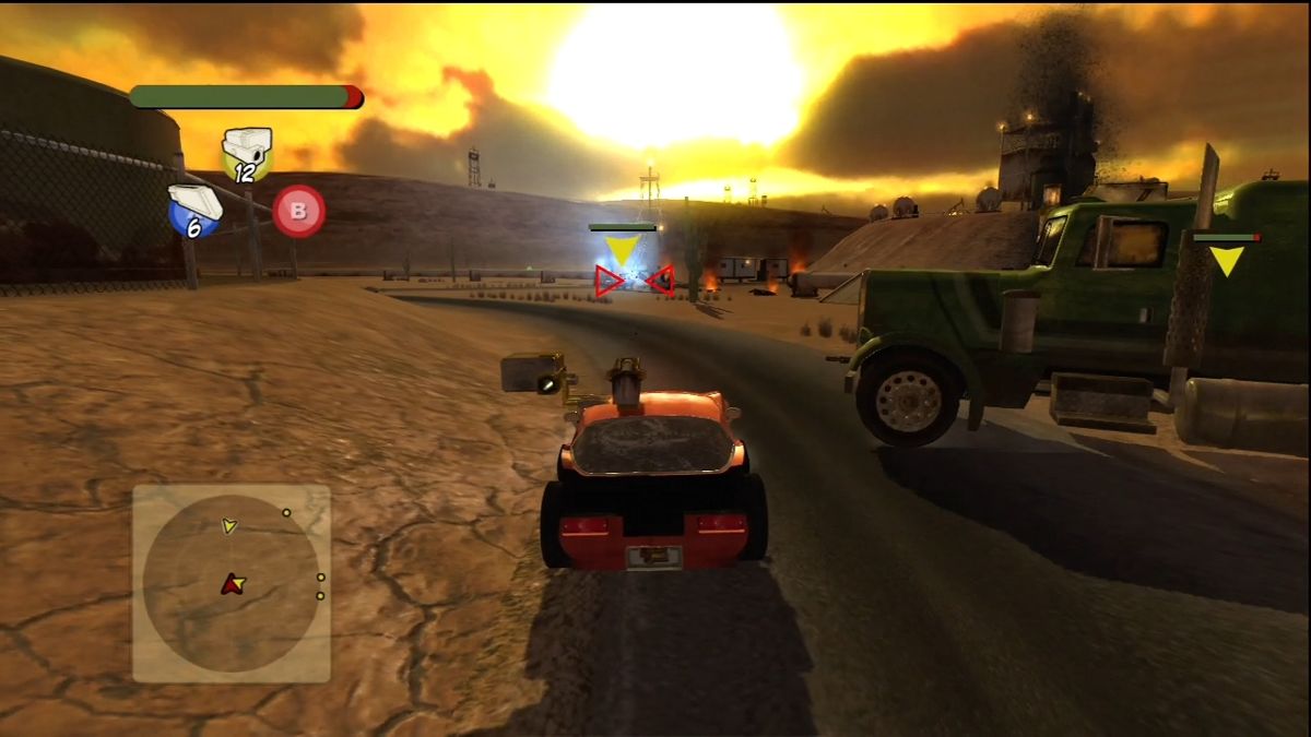 Vigilante 8: Arcade (Xbox 360) screenshot: Wide variety of vehicles to play as.