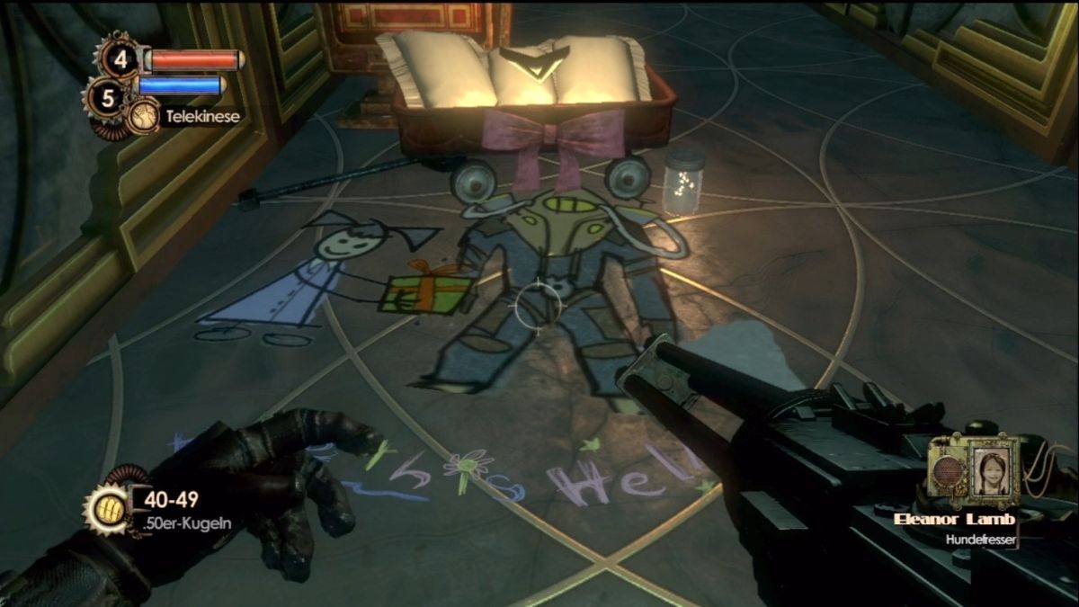 BioShock 2 (Xbox 360) screenshot: The little sisters like you - surprise!