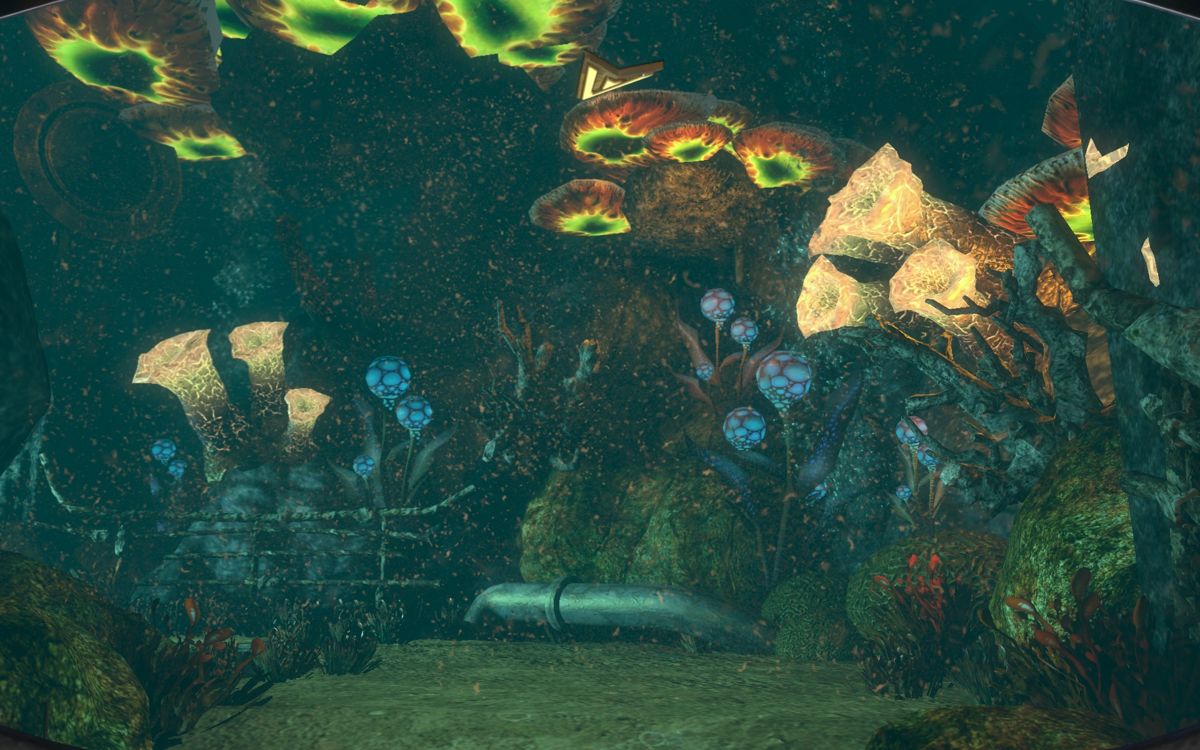 BioShock 2 (Windows) screenshot: The underwater passages are beautiful.