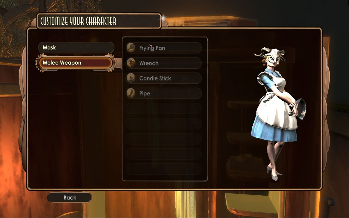 BioShock 2 (Windows) screenshot: Yes, I'm playing a freakish girl in multiplayer.