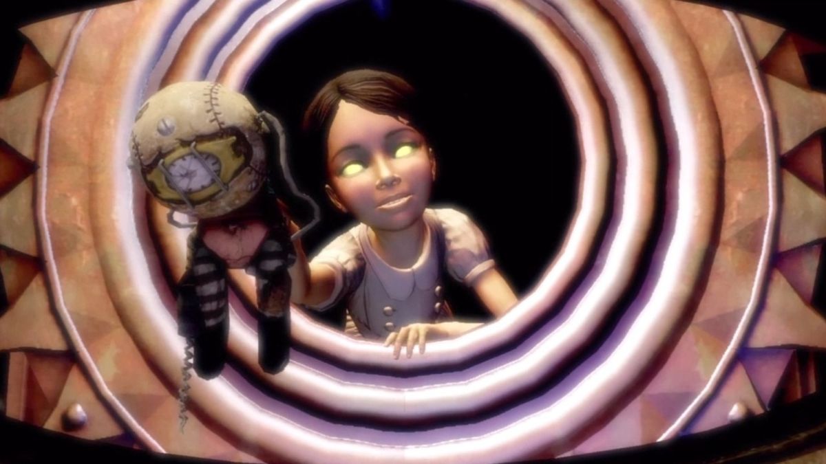 BioShock 2 (Xbox 360) screenshot: Awww, the little sister made a little big daddy.