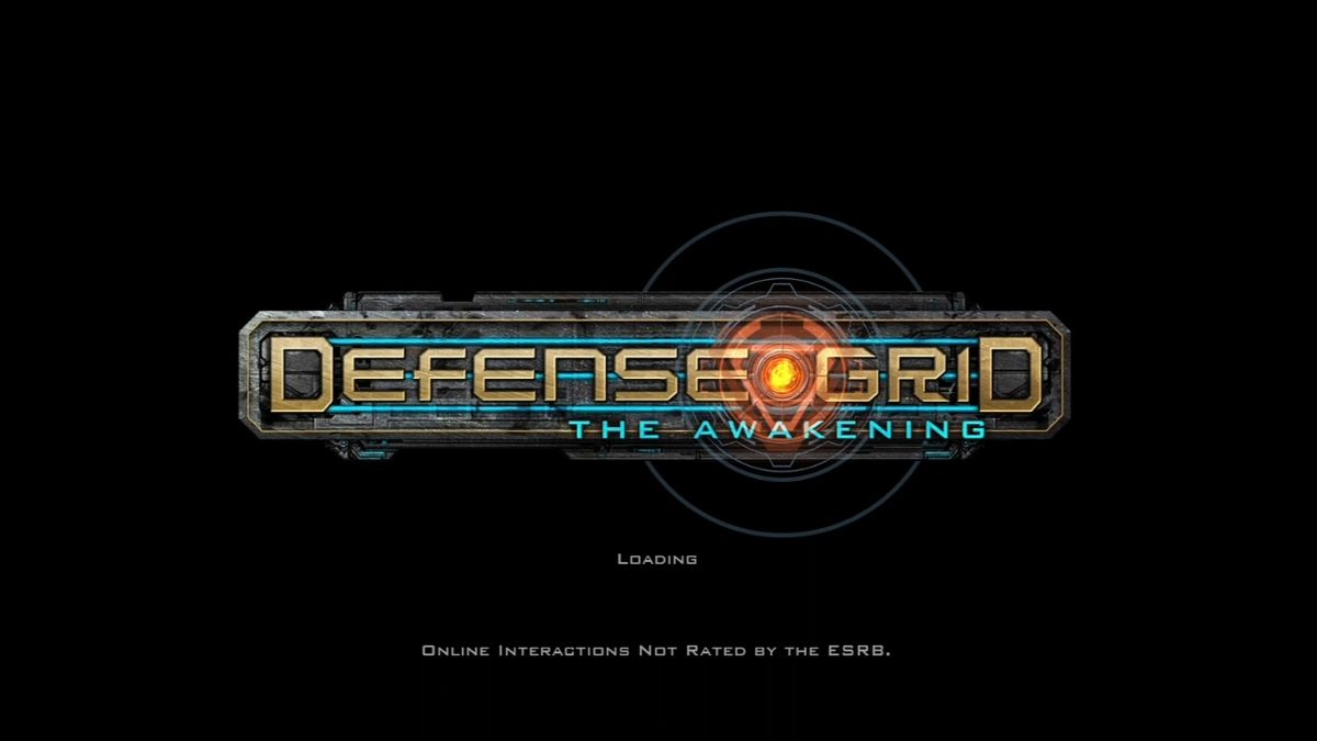 Defense Grid: The Awakening (Xbox 360) screenshot: Title screen.