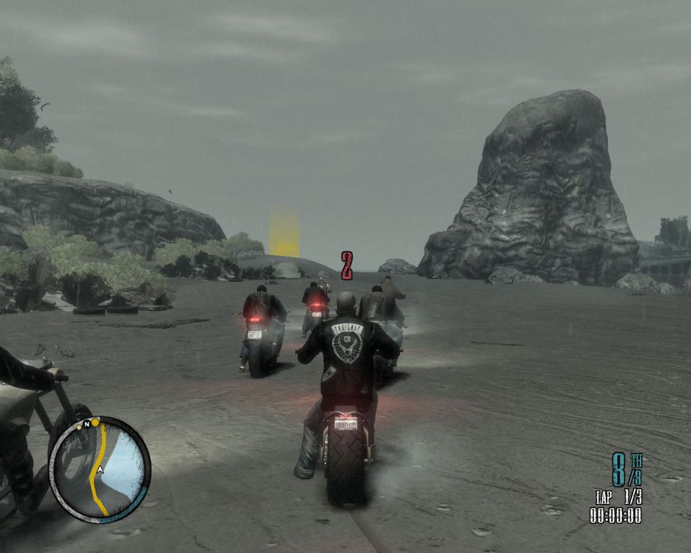 Grand Theft Auto IV: The Lost and Damned (Windows) screenshot: Another activity is participating in racing
