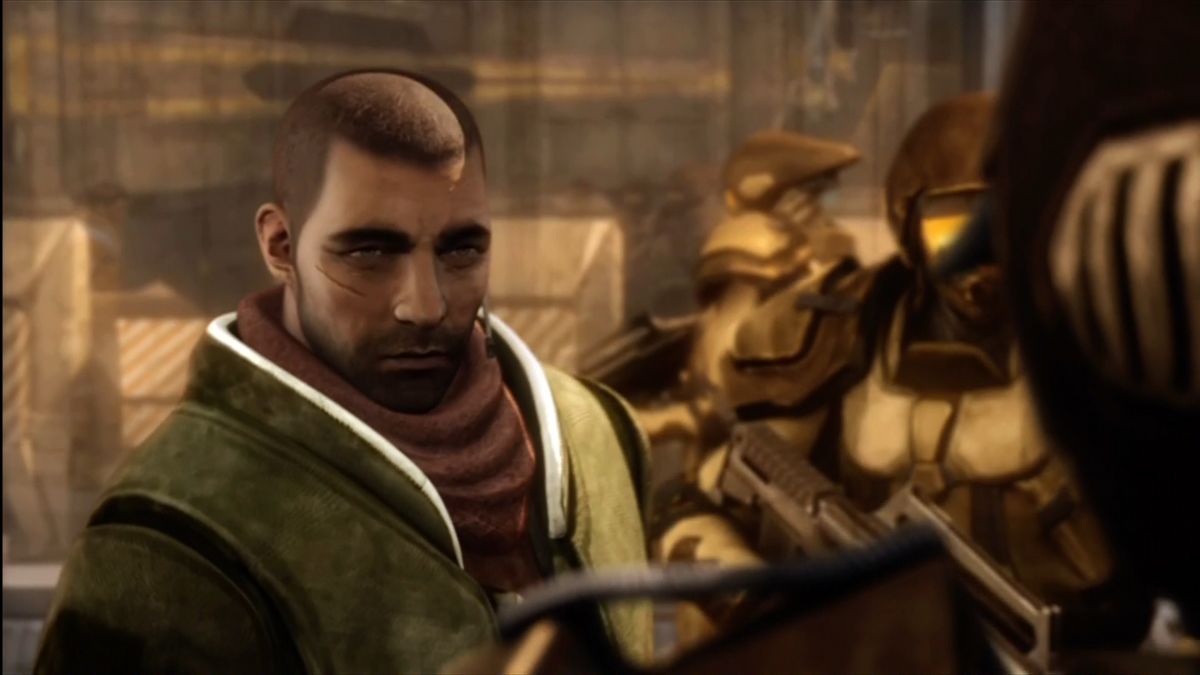 Red Faction: Guerrilla (Xbox 360) screenshot: Mason arrives on Mars.