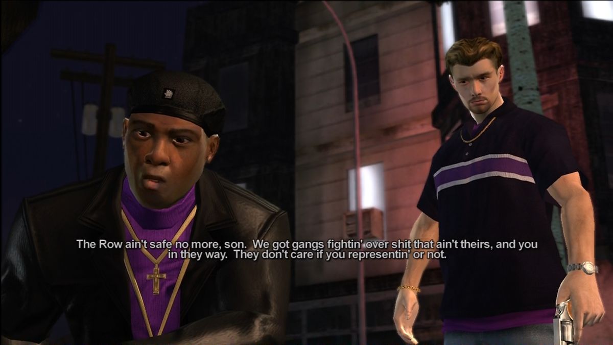 Saints Row (Xbox 360) screenshot: Julius (Keith David) recruits you into The Saints.