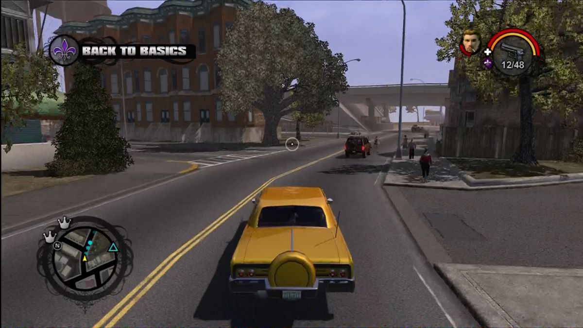 Saints Row (Xbox 360) screenshot: Suburbs of Stillwater.