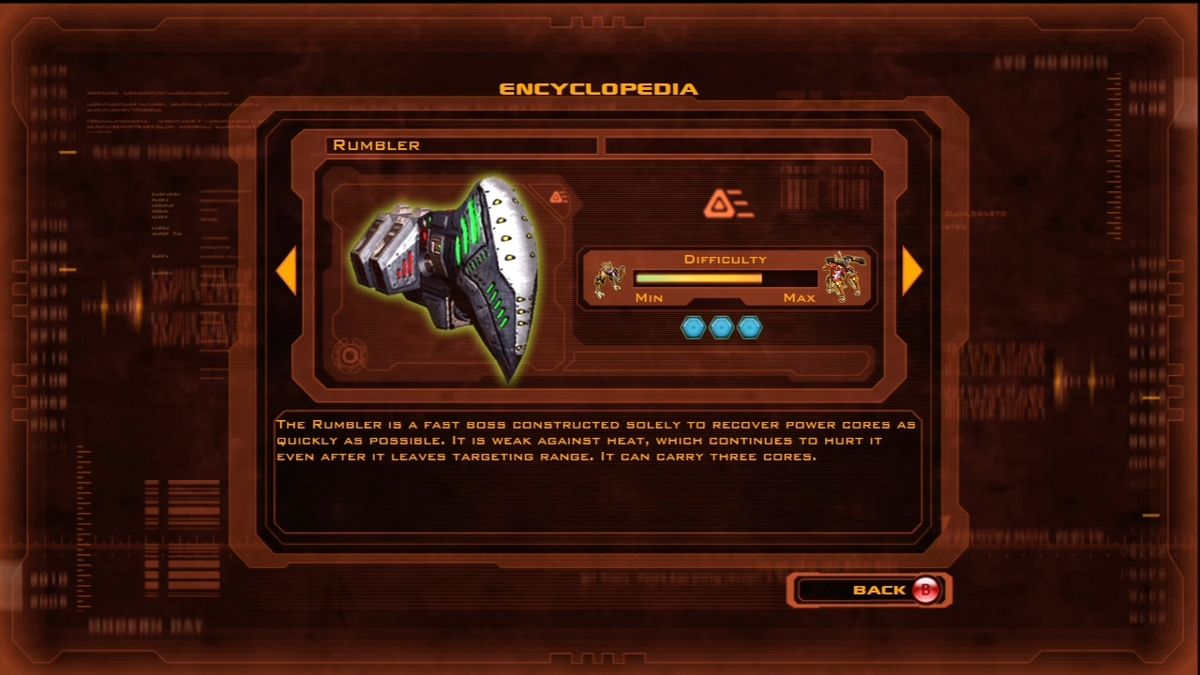 Defense Grid: The Awakening (Xbox 360) screenshot: Enemy encyclopedia.