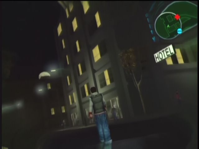 NARC (Xbox) screenshot: Grass slows the world down.