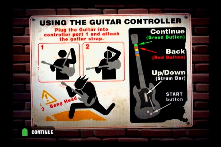 Guitar Hero Encore: Rocks the 80s (PlayStation 2) screenshot: Plastic Guitar For Dummies.