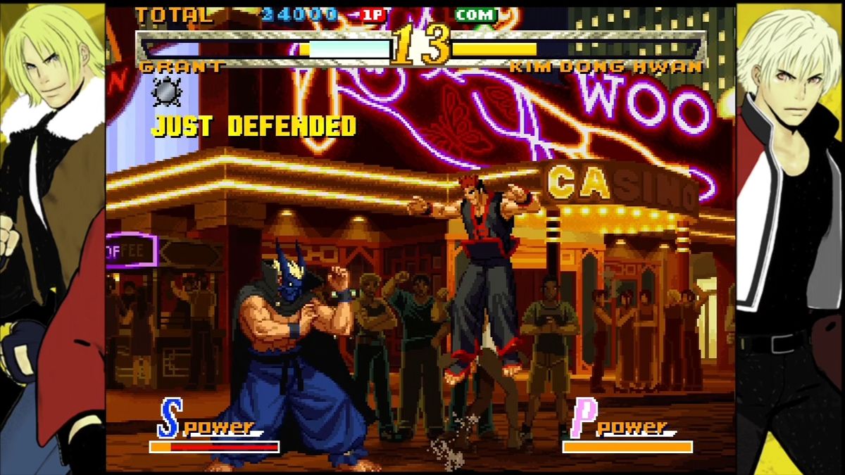 Garou: Mark of the Wolves (Xbox 360) screenshot: Time your block perfectly for a "just defense."