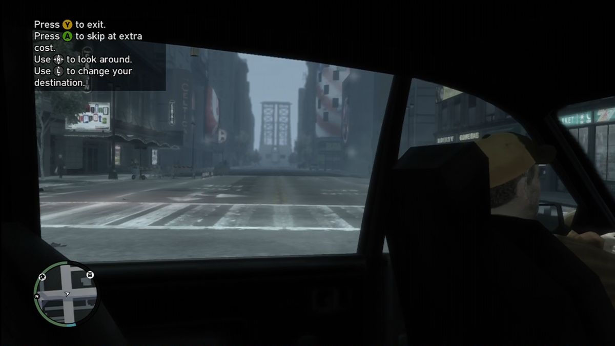 Grand Theft Auto IV (Xbox 360) screenshot: Or slow (real-time) travel, if you prefer.