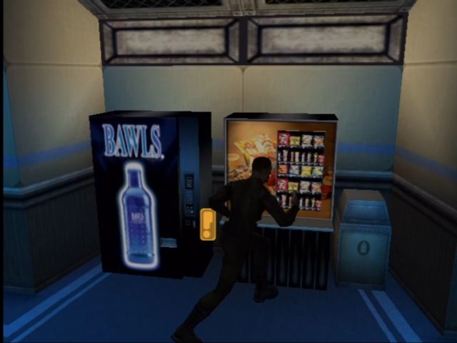 Run Like Hell (Xbox) screenshot: RLH features a promotion deal with Bawls Energy Drink.
