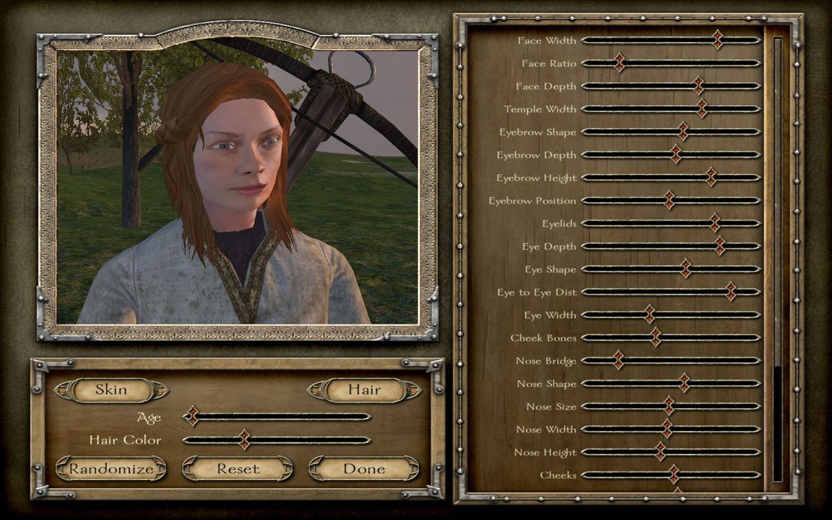 Mount & Blade: Warband (Windows) screenshot: Character creation is a big deal.