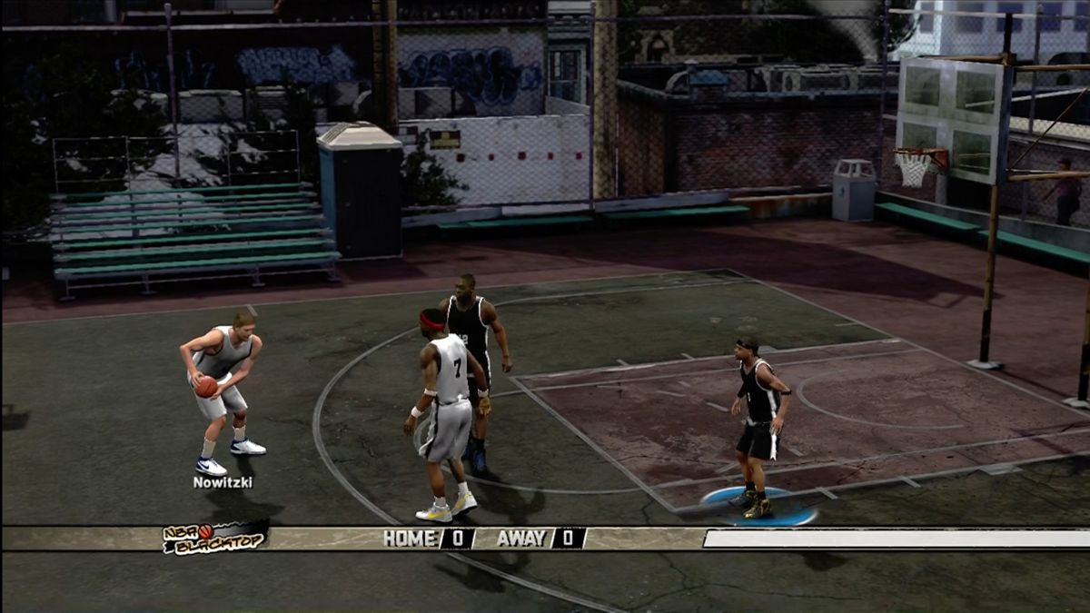 NBA 2K8 (Xbox 360) screenshot: Play with NBA stars in a 2-on-2 pickup game.