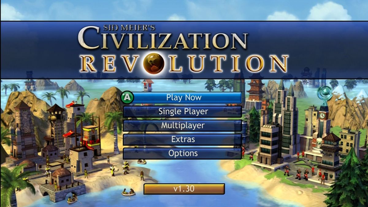 Sid Meier's Civilization: Revolution (Xbox 360) screenshot: Title screen.