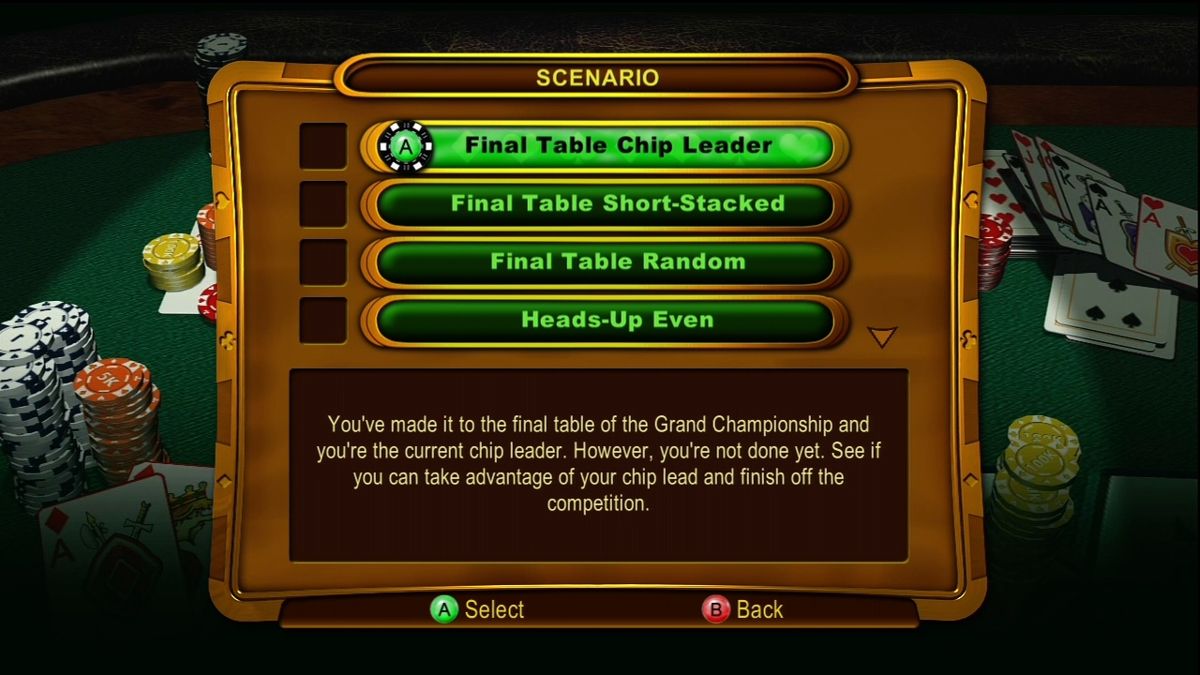 Screenshot of Texas Hold 'em (Xbox 360, 2006) MobyGames