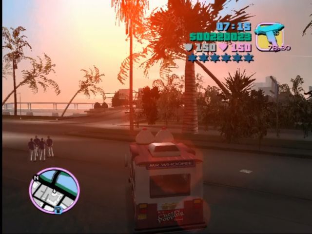 Rockstar Games Double Pack: Grand Theft Auto (Xbox) screenshot: Out to deal drugs in the ice cream truck.