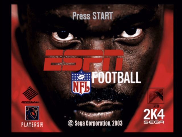 ESPN NFL Football (Xbox) screenshot: Title screen.