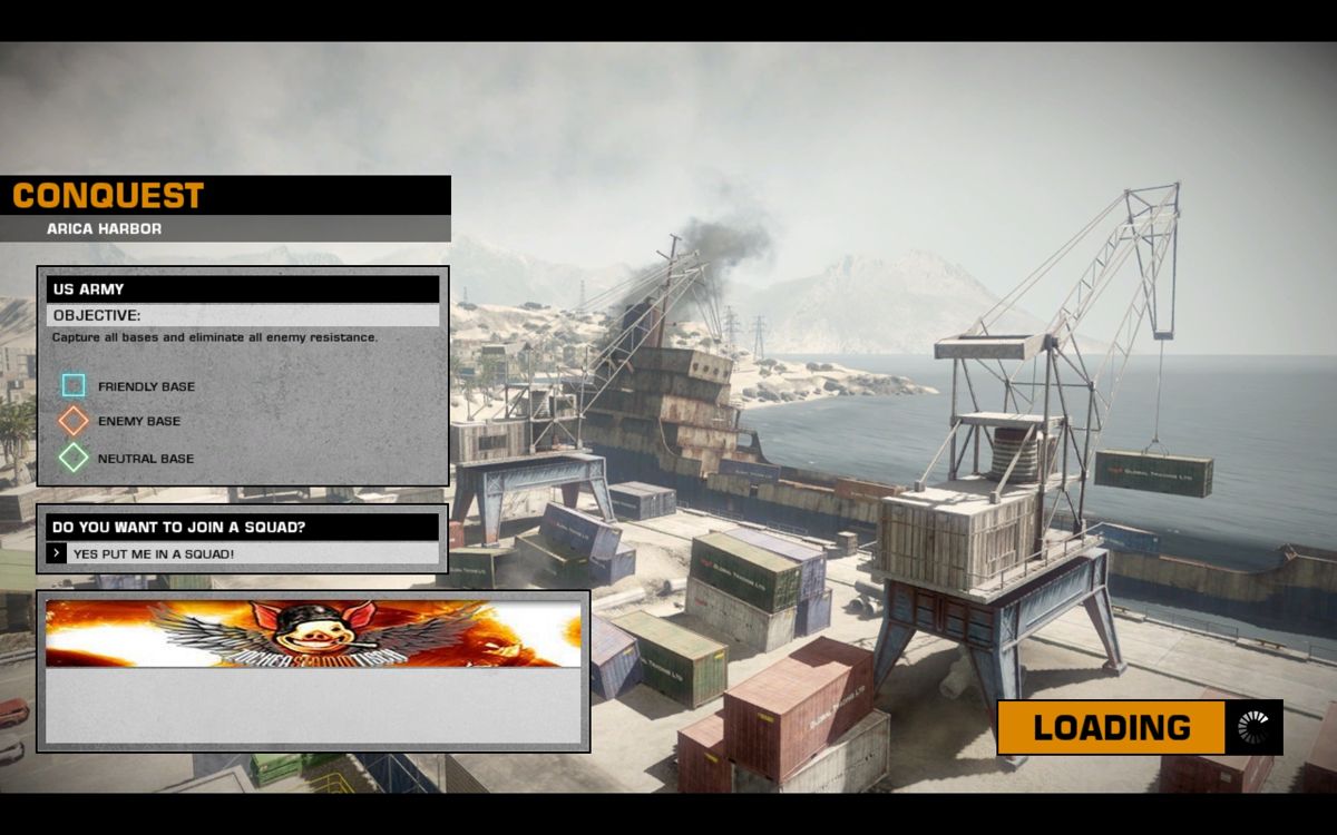 Battlefield: Bad Company 2 (Windows) screenshot: Multiplayer Loading Screen