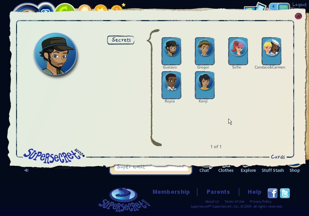 Screenshot of SuperSecret (Browser, 2009) - MobyGames