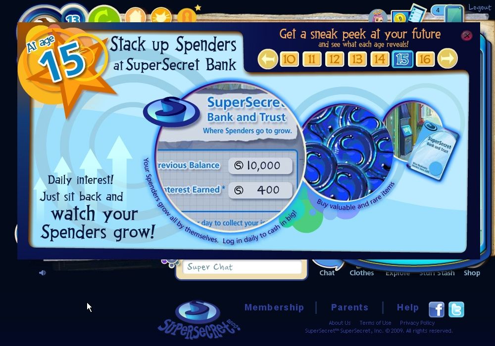 Screenshot of SuperSecret (Browser, 2009) - MobyGames