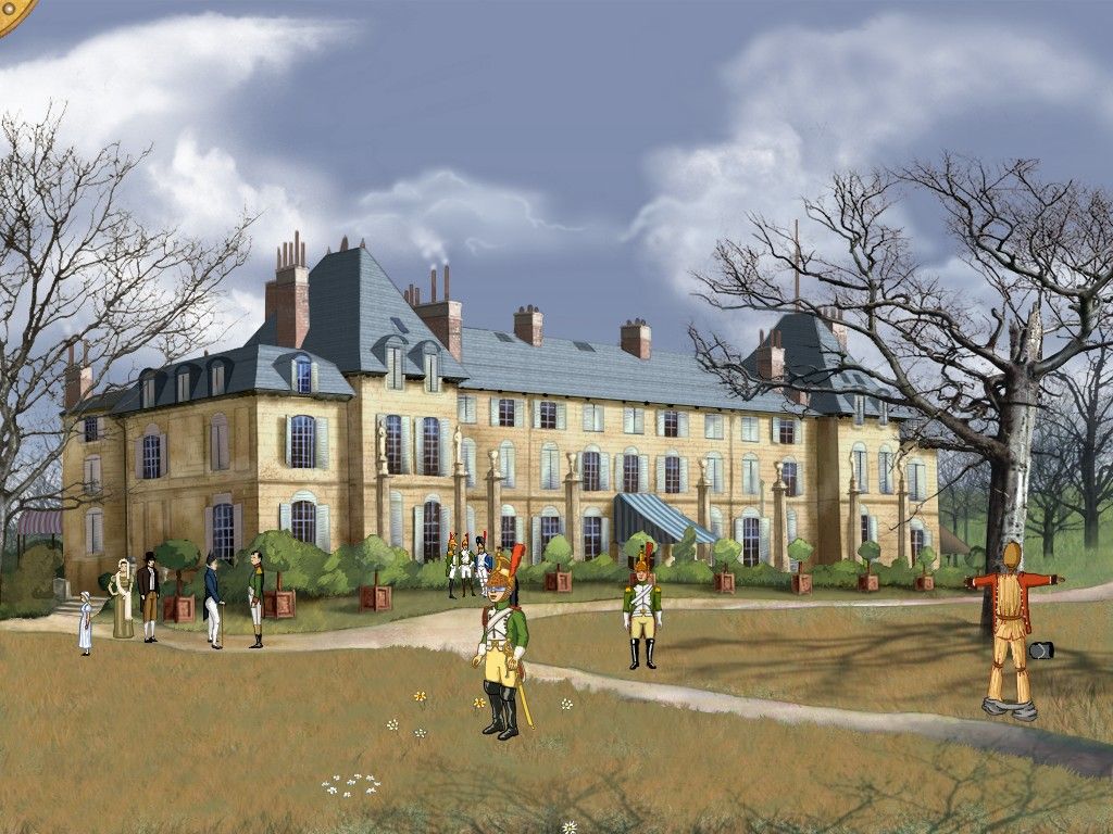 The Vulture, Investigation in Napoleon's Paris (Windows) screenshot: At the Château de la Malmaison in dragoon uniform