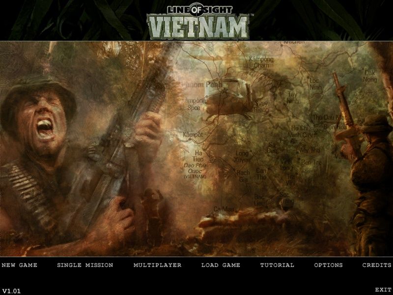 Line of Sight: Vietnam (Windows) screenshot: Main menu