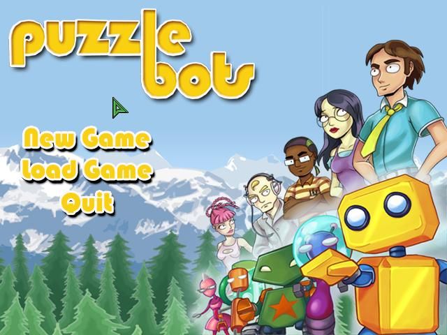 Puzzle Bots (Windows) screenshot: Startup Screen