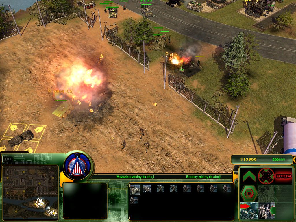 Act of War: Direct Action (Windows) screenshot: Nice explosion
