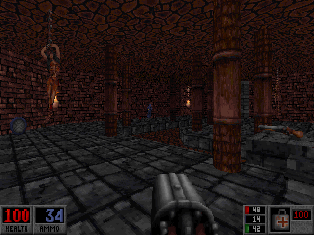Blood: Plasma Pak (DOS) screenshot: More of The Dungeon's dungeon.