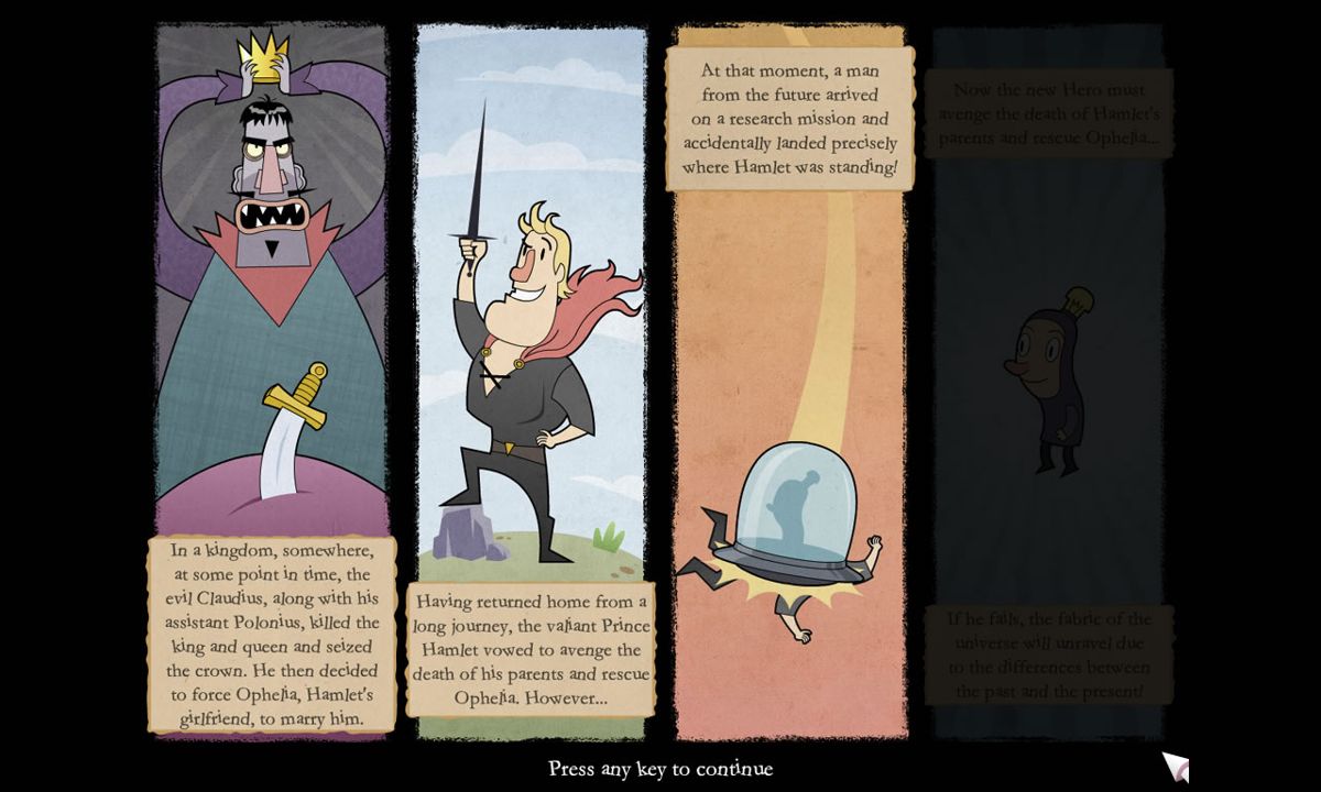 Hamlet (Windows) screenshot: Introduction panels