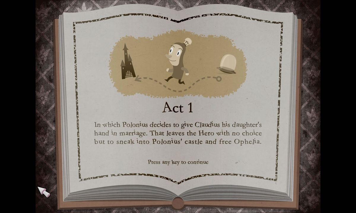Hamlet (Windows) screenshot: Start of the first act