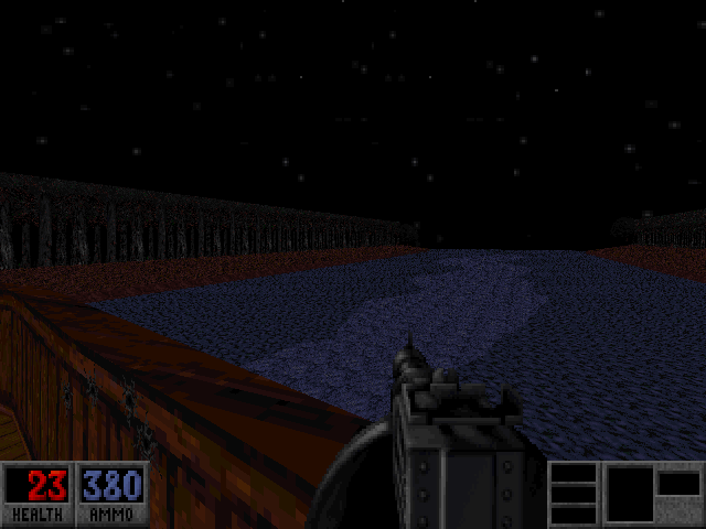 Cryptic Passage for Blood (DOS) screenshot: The riverboat even leaves a simulated wake behind it.