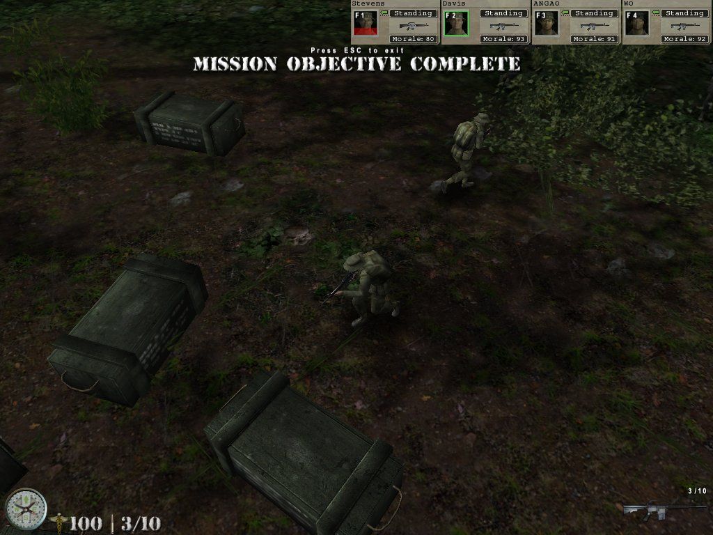 Elite Warriors: Vietnam (Windows) screenshot: The supplies were secured