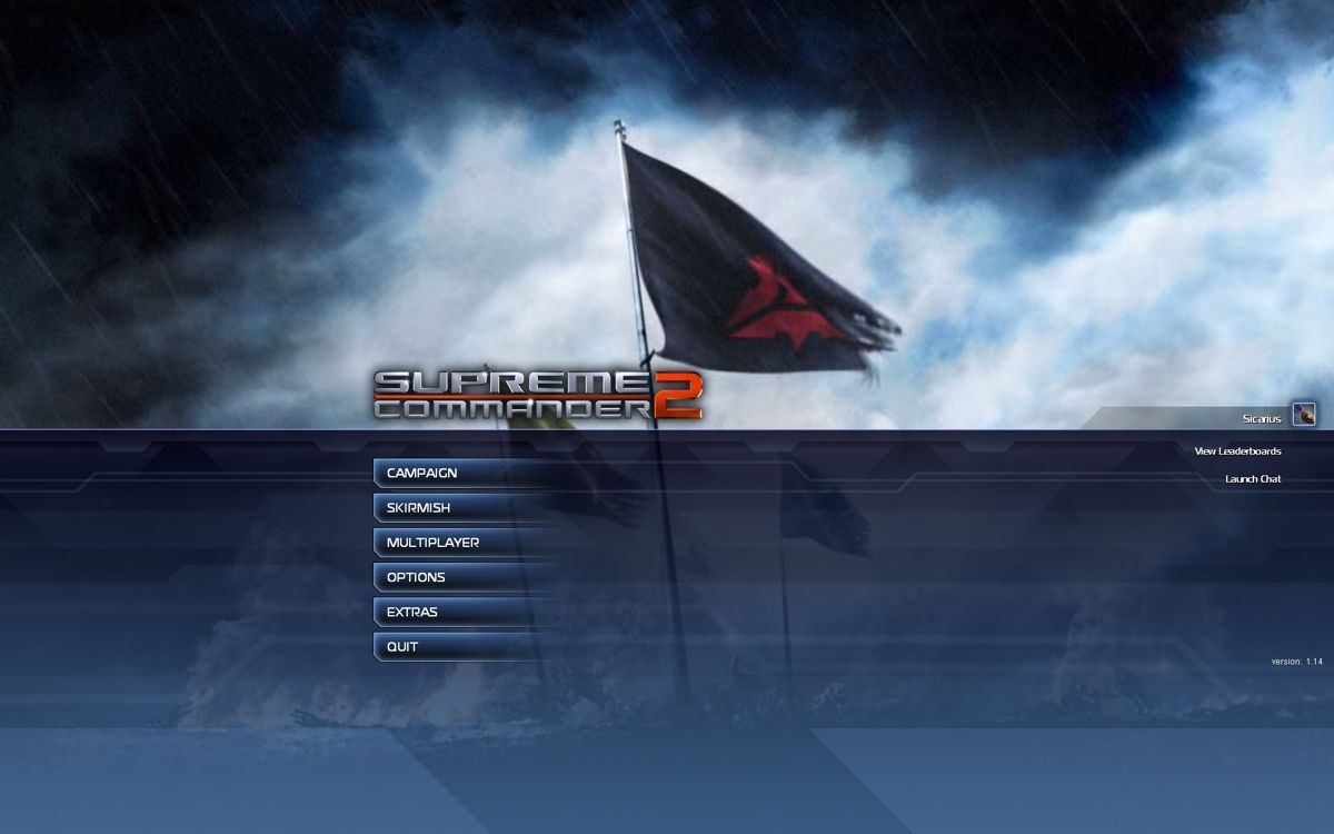 Supreme Commander 2 (Windows) screenshot: Main Menu