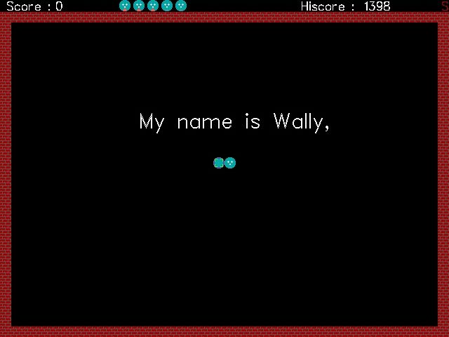 Wurm (DOS) screenshot: The game even offers a little background story.