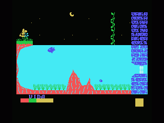 Sir Fred (MSX) screenshot: Swim